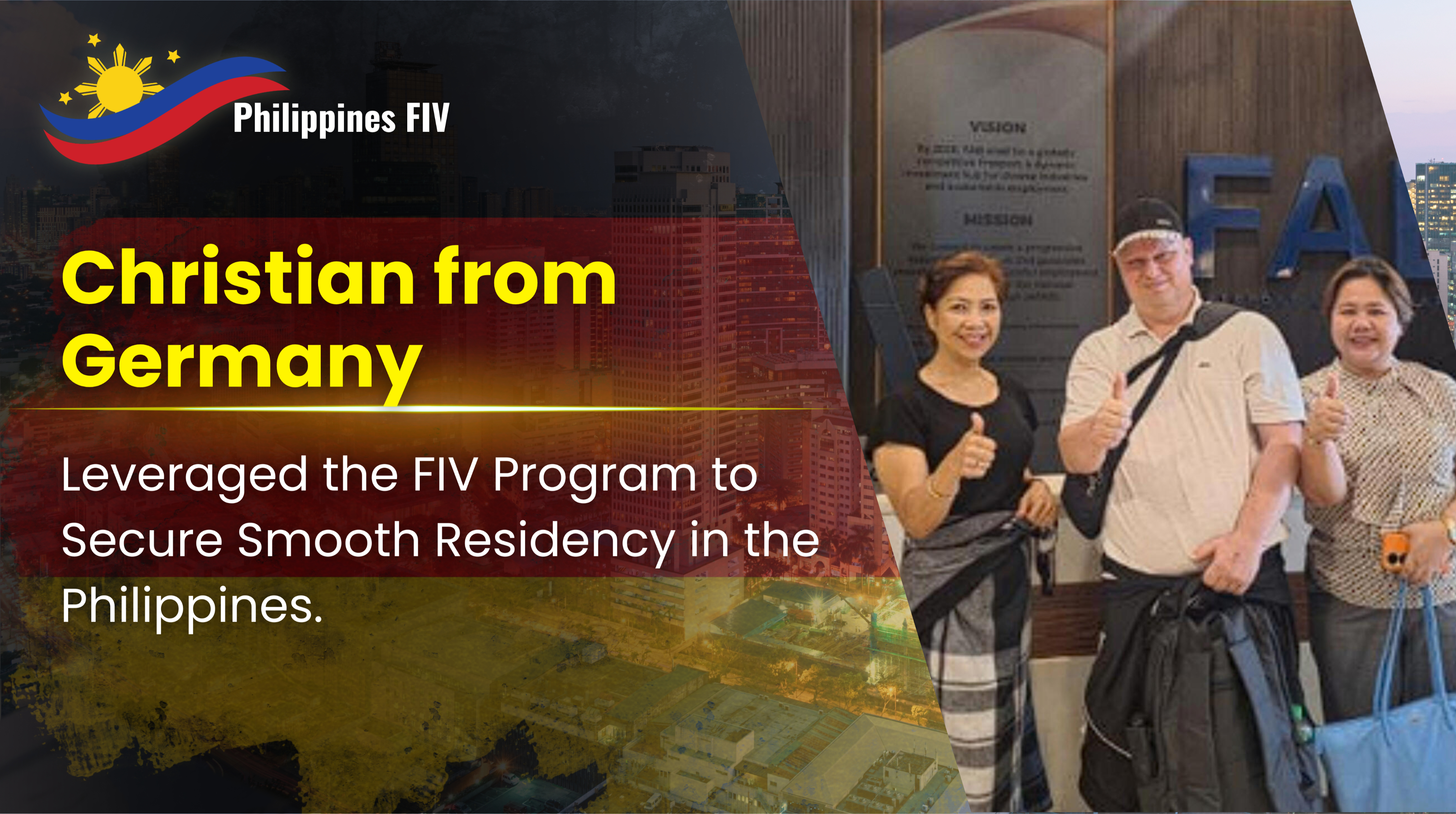 PHILIPPINES FIV SUCCESS STORY